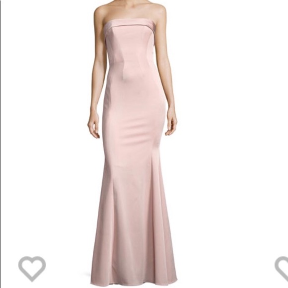 Malena strapless gown in shell - Picture 2 of 6